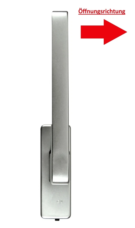 GU Maniglia girevole per porta scorrevole K-12920-00-L-1, argento EV1, DIN sinistra - Immagine 2 di 3