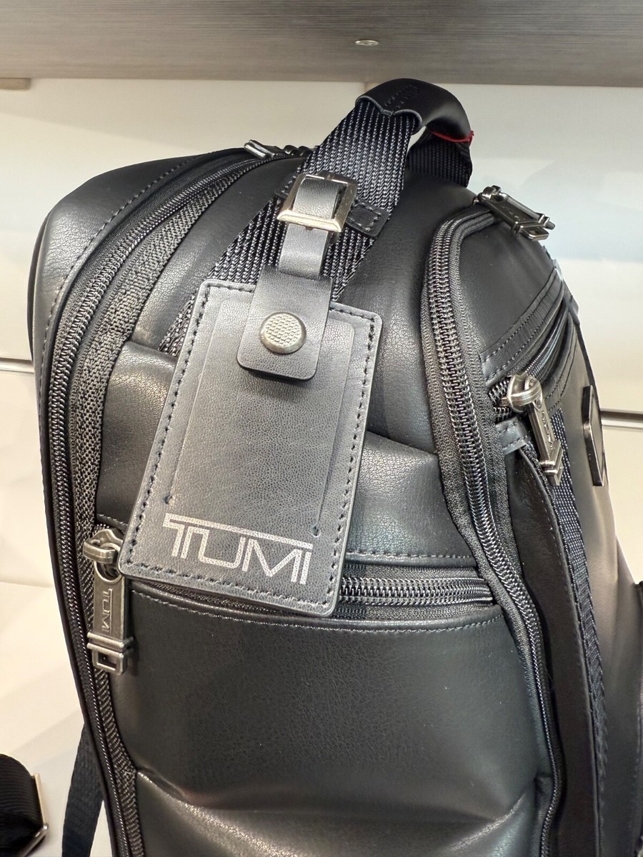 NEW Tumi HEDRICK Deluxe Brief Pack 100% LEATHER Backpack