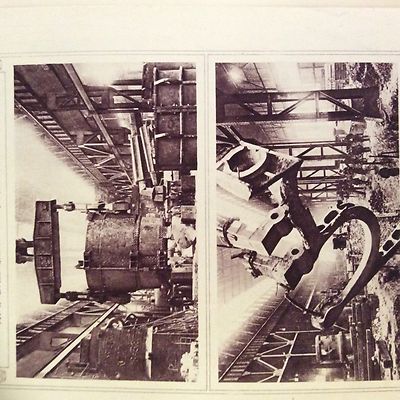 M1e Ephemera WW1 Bild 1917 2 Seiten Italienische Kriegsmunitionsfabrik 