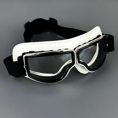 New Motorcycle Goggles Fit Over Glasses For Men Vintage Leather Riding Glasses - Picture 30 of 30
