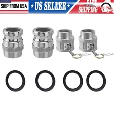 2'' Camlock Fittings Type B & Type F Cam and Groove Hose Fittings W/ 4PCS Gasket