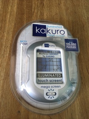Techno Source Kakuro beleuchteter Mega-Bildschirm Handheld elektronisches Puzzle-Spiel neu