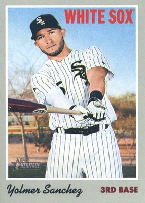 2019 Topps Heritage #91 Yolmer Sanchez - BB