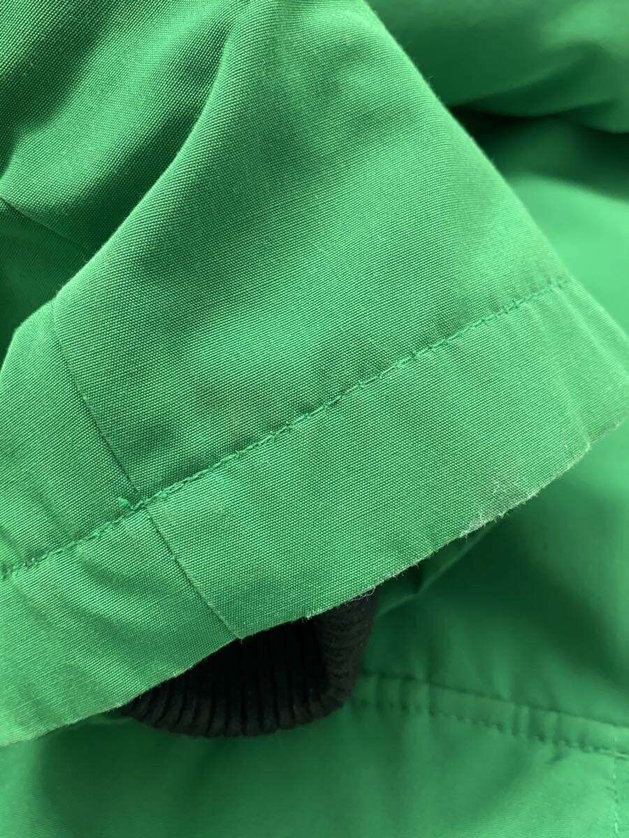 Schott down jacket L Polyester Green Stained Fur … - image 8