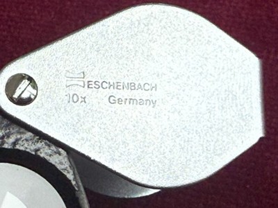 Eschenbach Einschlaglupe aus Metall, Vergrößerung 10 x, Art. Nr. 117610