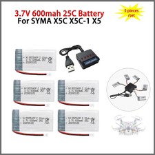 5  3.7V 600mAh 25C Lipo battery XH2.54 Plug For Syma X5c X5c-1 X5 RC Quadcopter