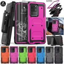 For Samsung Galaxy S20 Ultra Case Shockproof Cover Belt Clip / Screen Protector