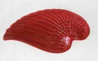 Vintage Red Wing Pottery 7.25” x 3.75” Tray Dish Wing Shape 75th Anniversary