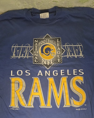 Vintage 1992 Los Angeles Rams NFL T-Shirt in Large Logo 7