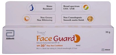 Tvaksh Face Guard Silicone Sunscreen Gel SPF 30, 30g