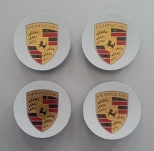 Porsche Nabenkappen Felgenkappen Nabendeckel Felgendeckel weiß