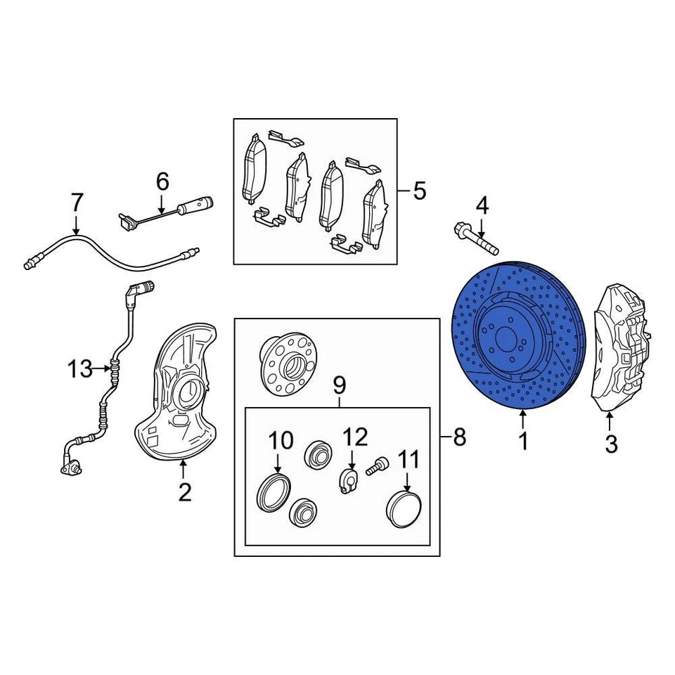 For Mercedes-Benz SLC43 AMG 17-20 Mercedes-Benz 1724230112 Rear Disc Brake Rotor Foto 4 de 4