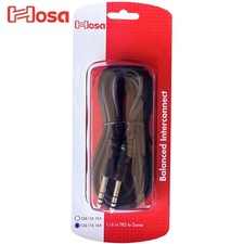 Hosa CSS-115 15FT Balanced Interconnect Cable 1/4" TRS Male to Same
