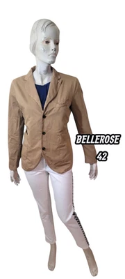 Bellerose Taille 42 Superbe veste beige coton élastane femme - Photo 1/4