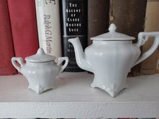 Child Tea Service Teapot w/ Lid Sugar Bowl w/ Lid Late Victorian Exc Condition