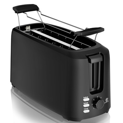 SUPERLEX Toaster 4 Scheiben Langschlitz LED 1450W Lebensmittelbeschichtun