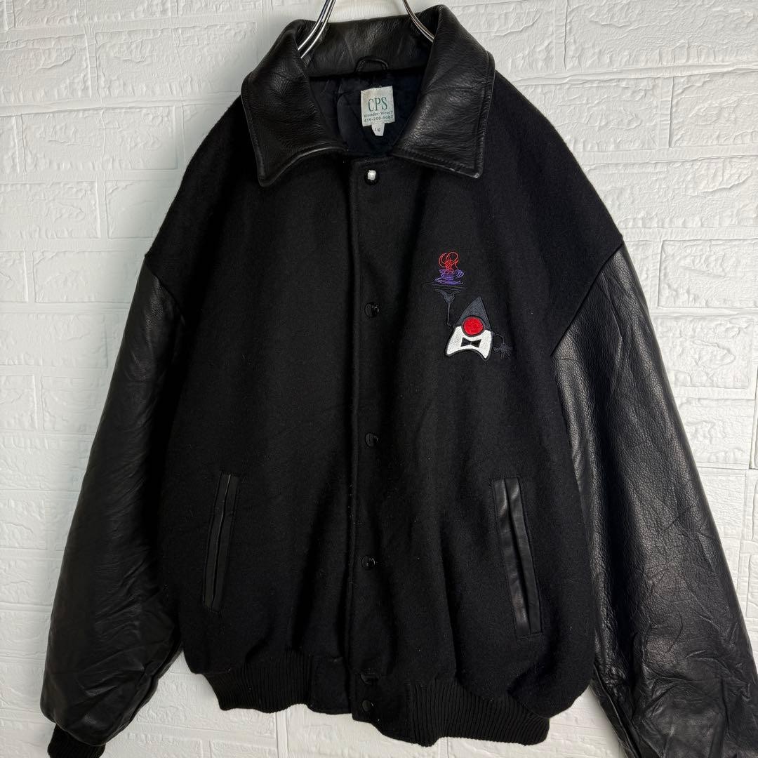 [Super Rare] CPS 90s JAVA Leather Stadium Jacket … - image 8