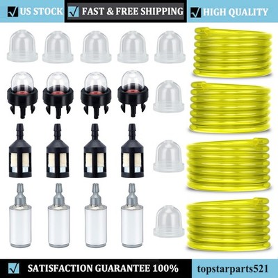 Fuel Filter Line Hose Primer Bulb Kit For Poulan Weed Eater Gas Trimmer Chainsaw