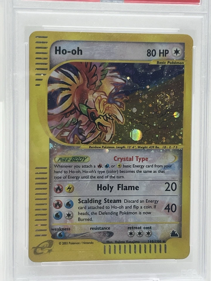 2003 CRYSTAL HOLO SKYRIDGE #149 HO-OH HOLO EX PSA 5 W/ SWIRL 💎 ✨ VINTAGE GRAIL - Image 3 of 4