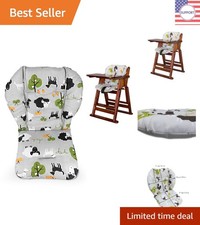 Luxury High Chair Cushion - Extra Thick Breathable Cotton Liner for Babies