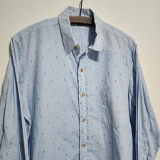 Towncraft Pennys Sanforized Dress Shirt Atomic Gusset Vintage USA Made Pattern 