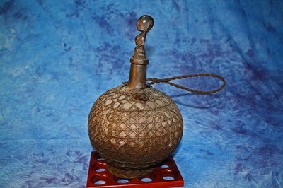V2637 1950s Hollow Fruit Bottle Container. Batak. Angkola.  N Sumatra. Indonesia