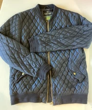 Scotch & Soda Men’s Quilted Jacket Coat Dark Blue Size XL