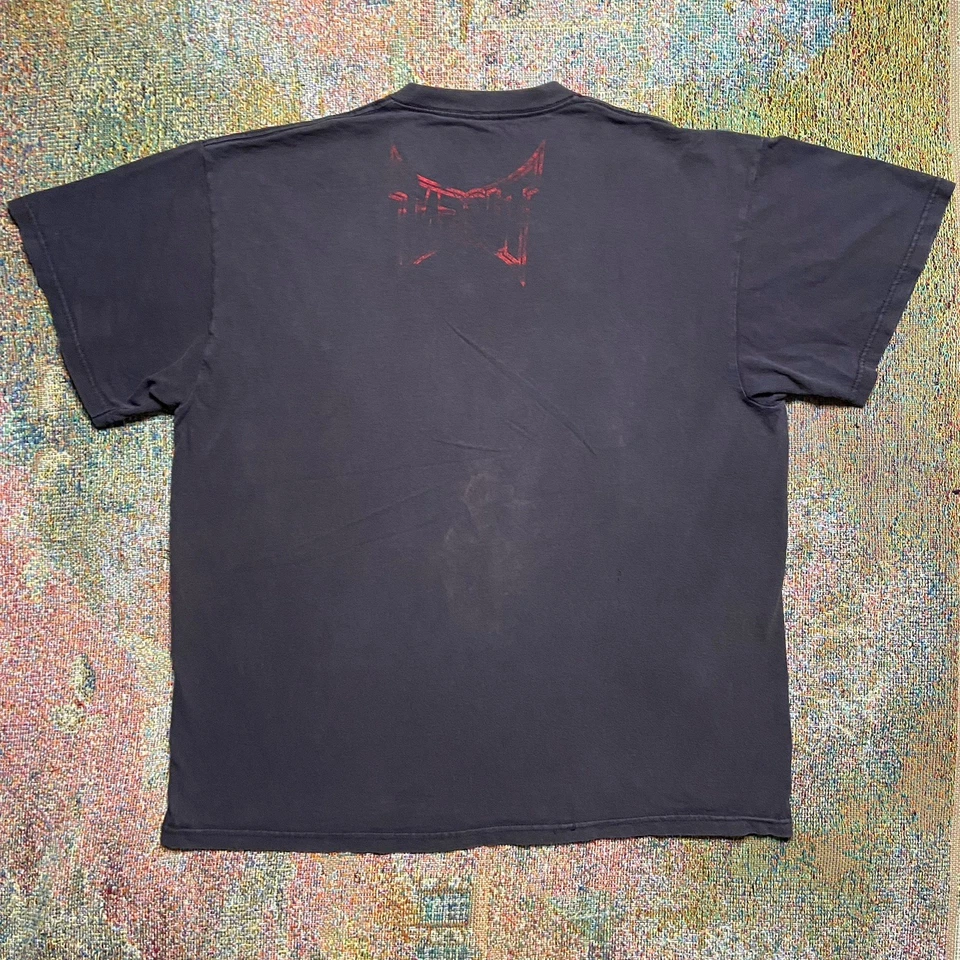 Vintage Y2K Tapout UFC MMA Skull Skeleton Faded Black XL T-Shirt Snap On Grunge - Image 2 of 4