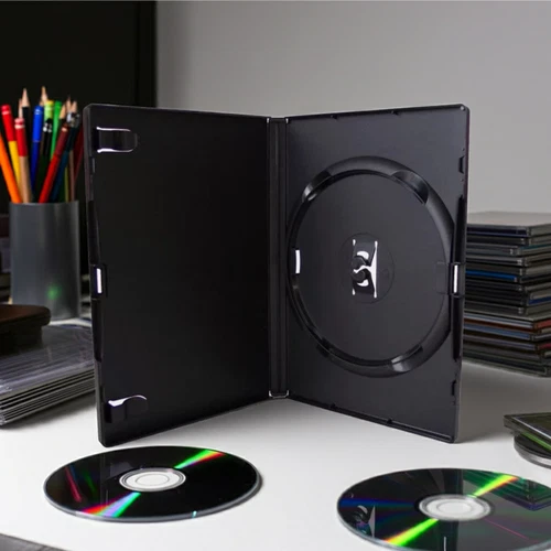 Amaray Single DVD Black Premium Cases 14mm Spine - Free Delivery