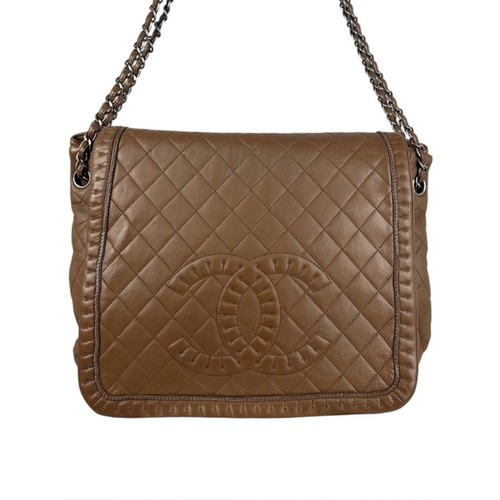 CHANEL QUILTED FLAP SHOULDER BAG LAMBSKIN