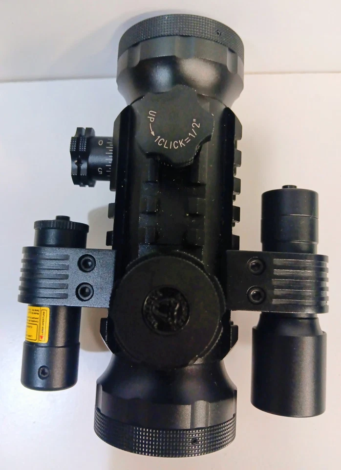 BSA Stealth 战术 STSRD30L 照明红点瞄准器 带激光手电筒 全新 — 第 4/4 张图片