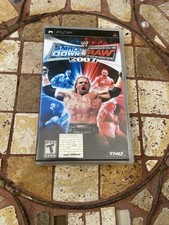 WWE SmackDown vs Raw 2007 PSP CIB Authentic Tested Working Replacement Case