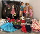 Vintage 1960s Ideal TAMMY Family & PEPPER - 4 Dolls, Clothes, & Carrying Case