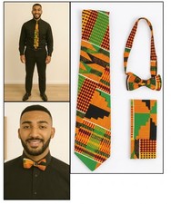 African kente men's ties set