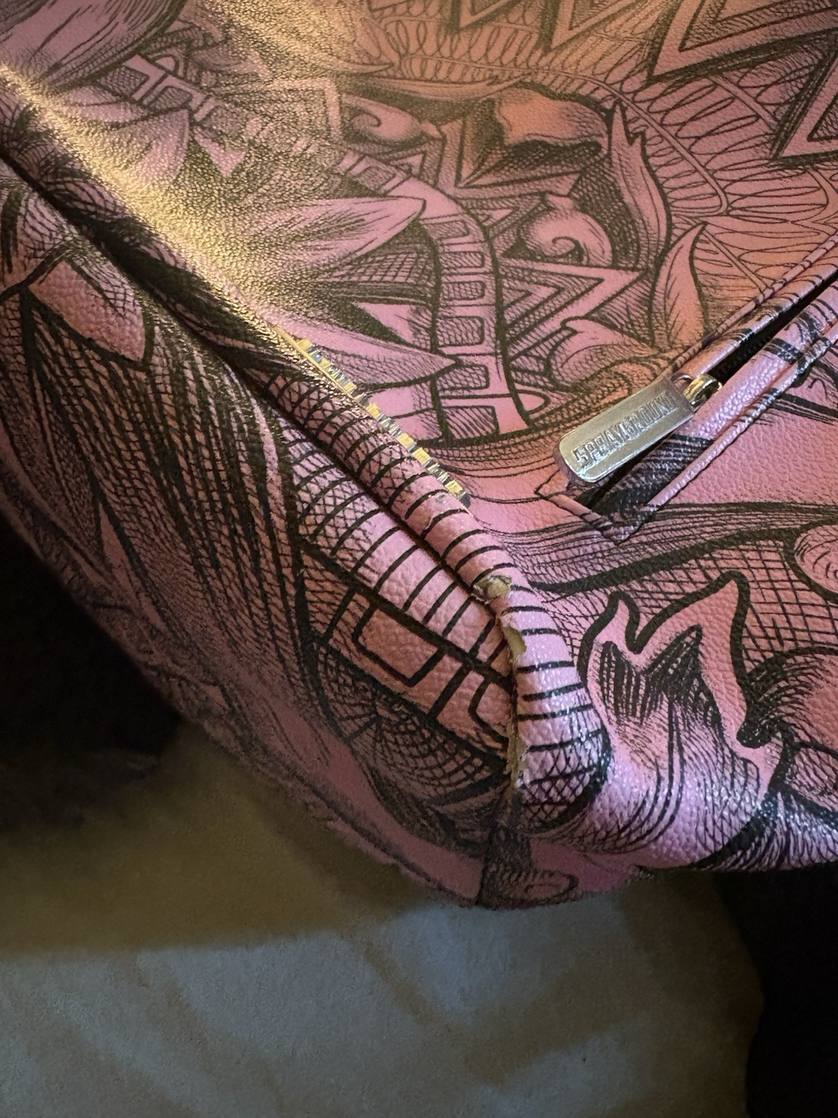 MONEY TECHNIQUE DLX BACKPACK 910B4265NSZ SPRAYGROUND Limited edition Pink Rare image 9