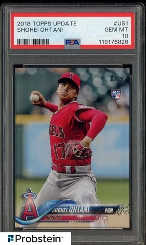 2018 Topps Update #US1 Shohei Ohtani Angels RC Rookie PSA 10 GEM MINT