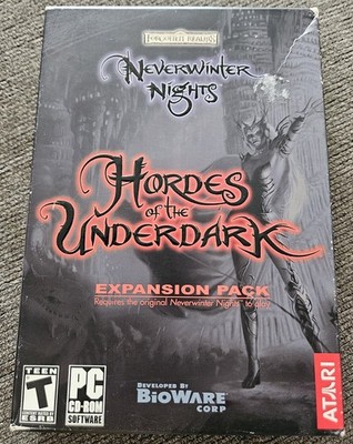 Neverwinter Nights Hordes of The Underdark NEW Sealed PC Video Game 2003 RARE! 
