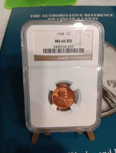 NGC CERTIFIED MS-66 RED 1944 Lincoln Wheat Cent