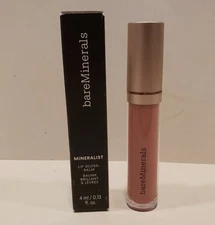 bareMinerals mineralist Lip Gloss-Balm Hydrating Lip Gloss Shade Ingenuity NIB