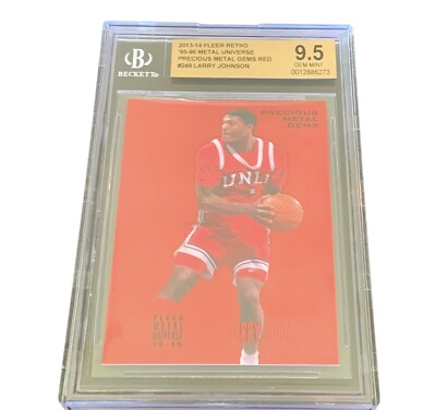 Larry Johnson Precious Metal Gems PMG sp Red 2013 Fleer /150 BGS 