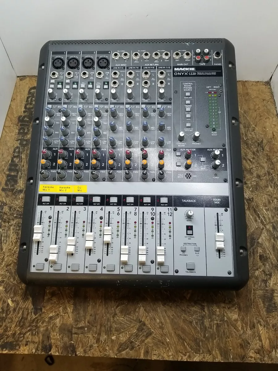 Mackie Onyx 1220 Mixer Onyx1220 Mixing Console w/ Power Supply