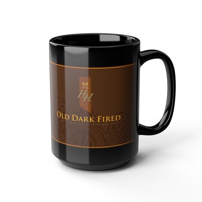 Mac Baren Old Dark Fired (ODF) Pipe Tobacco - Black Coffee Mug (11, 15oz)