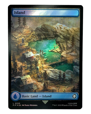 MTG | Island (V.2) | Fallout | Basic Land | Foil | NM | EN