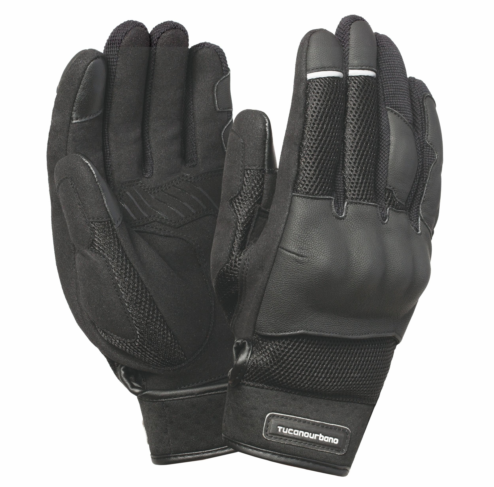 Gants moto été Tucano noir taille S pour homme motard urbain