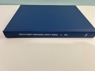 Forsyth County Genealogical Society Journals GENEALOGY, North Carolina, Vol 3 84