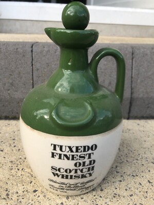 Smoking feinster alter scotch whiskey krug/flagon sammlerstück