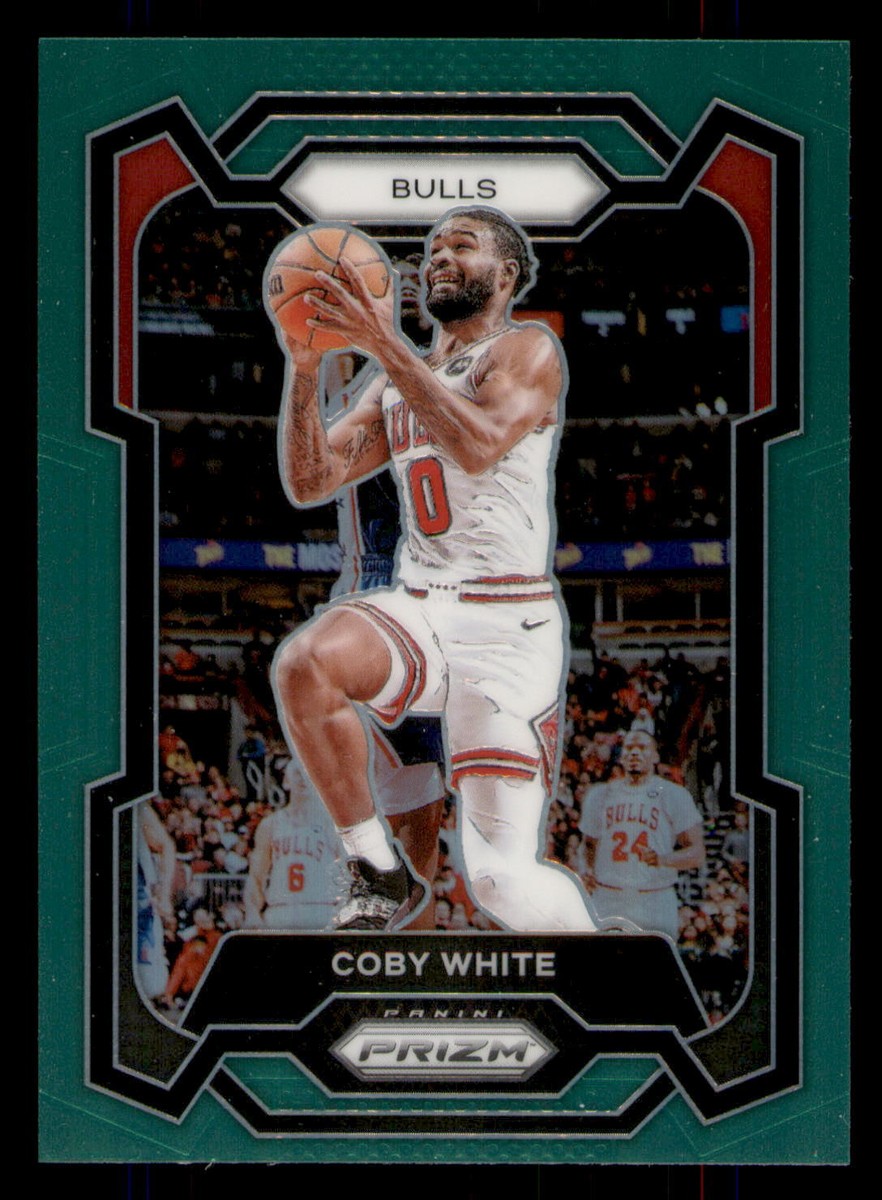 2023-24 Panini Prizm - Coby White #239 Green Prizm Chicago Bulls