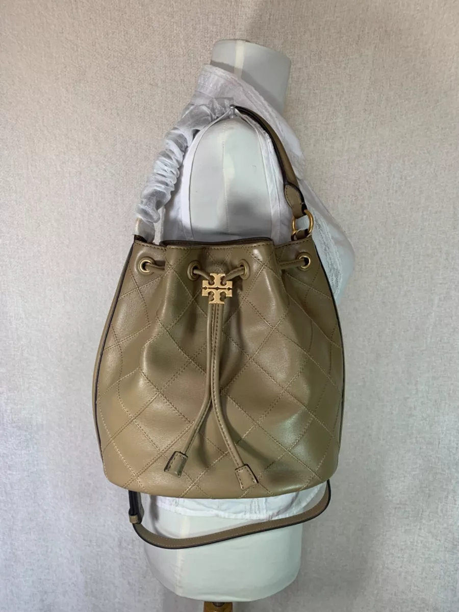 Tory Burch Large Fleming Soft Bucket Bag- Pebblestone