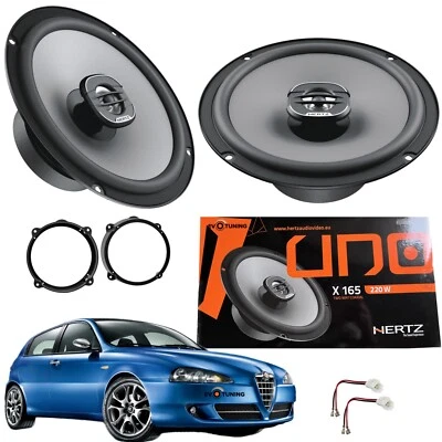Kit 2 Casse altoparlanti Anteriori o Posteriori HERTZ X165 per Alfa Romeo 147