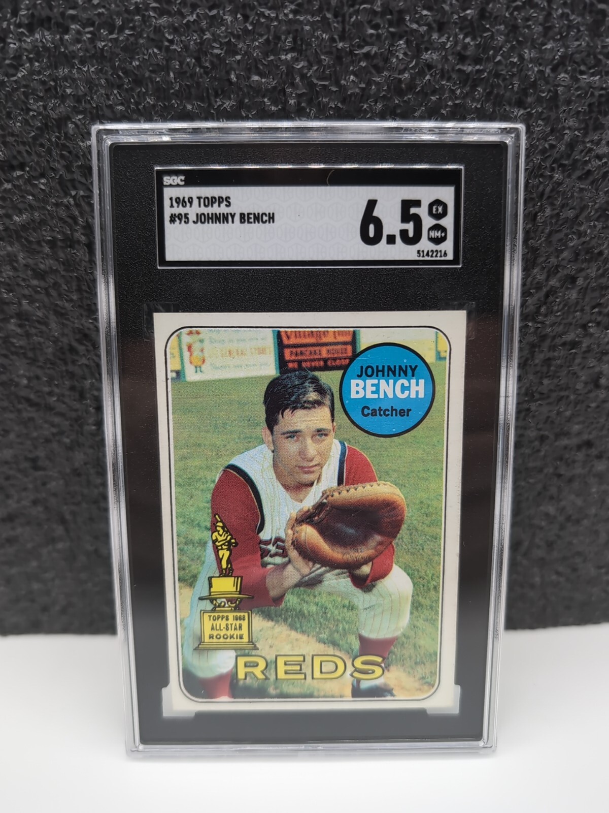 1969 TOPPS #95 JOHNNY BENCH SGC 6.5 EX NM HOF JUST GRADED